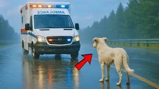 A Dog Stops the Ambulance in the Rain &mdash; What They Found Will Break Your Heart