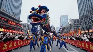 When Dragons & Lions Take Over the Streets | China Lunar New Year 2026 🇨🇳