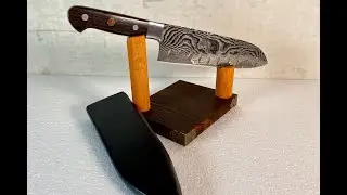 Der Messerhalter ! Ich baue einen Halter f&uuml;r ein Damastmesser !