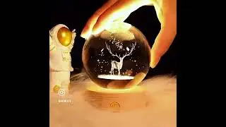 LED Night Light Milky Way Galaxy Solar System Crystal Ball. Free shipping link in bio
