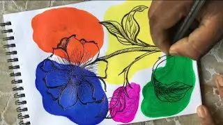 Easy Acrylic Colour 😱Painting// Acrylic Colour Painting // Acrylic Painting // Easy Art #drawing