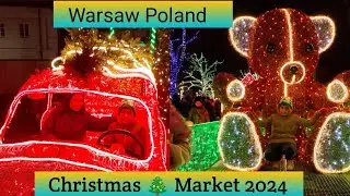 Warsaw Poland Christmas 🎄🌲 Market,2024|Beautiful polish Christmas 🎄 market in fantastic setting||