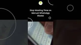 Tired of sending WhatsApp messages manually to your leads?| #crm #crmsoftware #whatsappbusiness