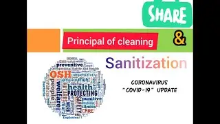Principle of cleaning and #sanitization ||prevention from #corona virus|| in hospitals and Home