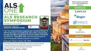 2022 Annual ALS ONE Research Symposium: Dr. Tariq Afroz/AC Immune Presentation.