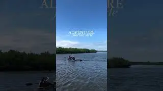 Adventures through New Smyrna Beach, FL in a clear kayak - highly recommend 🤩🛶