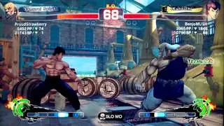 SSF4 AE:2012 ProudStrawberry (Gouken) vs BenjoMUSH (Fei Long)