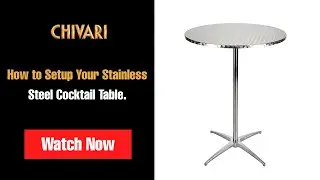The Best Bar Height Cocktail Table for Events | Stainless Steel Elegance by Chivari