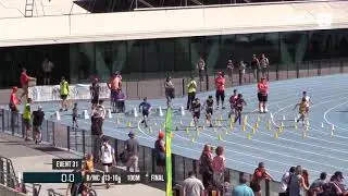 BOYS U13-16 MULTI-CLASS 100M - 2018 STATE TRACK AND FIELD CHAMPIONSHIPS // LAVicTV