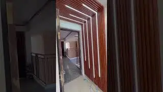 Entry decor idea with louvers#shorts #viral #louvers