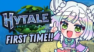 【HYTALE】mom said it's my turn on the block game... 🤓☝️💚 going in blind.. ocean doko...🌊❓【EN/日本語】