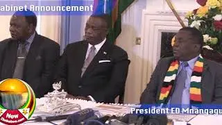 New President Emmerson Mnangagwa cabinet announcement