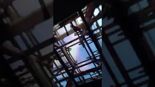 Empire State Building in the elevator