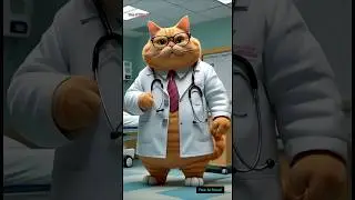 The Fat Cat Doctor&rsquo;s Funny Day at the Hospital🤣 #aianimation #aicat #catlovers