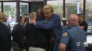 Community shows up for KCKPD after line-of-duty death