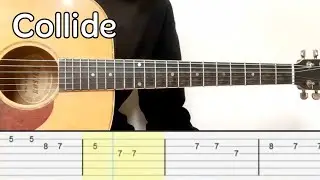 Justine Skye, Tyga - Collide (Easy Guitar Tabs Tutorial)