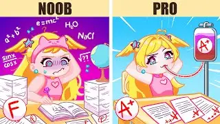 Noob vs Pro Student! Best Trick to Fool the Teacher!😱📚