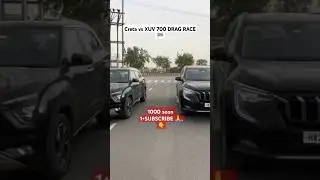 ❤️ CRETA vs XUV700 drag race (#automobile a #mahindra #dieselexhaust #fylシ #scorpio #creta #xuv700