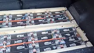 Вторая батарея на 28 кВтч в багажнике Nissan Leaf 50 кВтч
