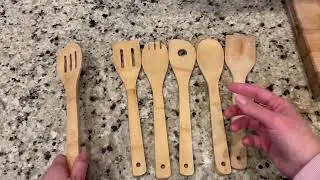 Bamboo Cooking Utensils #bamboo #cookingutensils #kitchenutensils