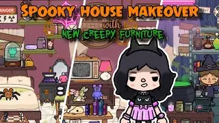 New *CREEPY* Furniture Pack||*Spooky* House Makeover with New Update||Toca Boca 