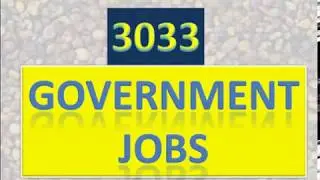 Government & Private Job Updates Chapter 18: Total 3033 Government Job Vacancy News, Nov 2018
