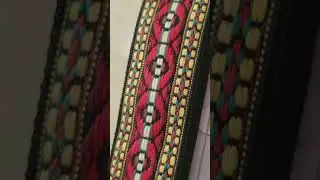 Bluebird Vintage Custom Handmade Guitar Strap -  Bohemian Red #bluebirdguitarstraps #guitarstore
