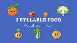 3 Syllable Food Vocal Warm Up | Fun for kids choirs | Interactive Singing Game
