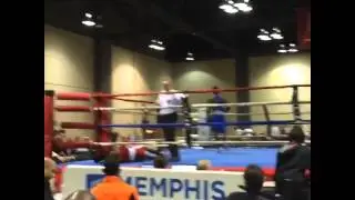 Abraham Nova (141lbs ) 1st Round KO at the Olympic Qualifiers Amazing Power