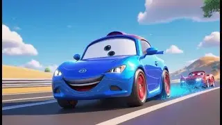Three Racing Cars Learn Red Blue Green | Fun Color Learning Song for Kids | Learn Colors with Cars