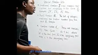 Special Number Sets 2 #mathematics #mathstutor #settheory