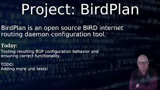 Python, BGP, OSPF and RIP (urg!) with BIRD. Unit testing BGP featureset!
