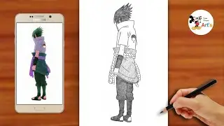 How to draw Sasuke Uchiha Full Body || Easy Naruto Drawing Step By Step || Drawing Toturiol 