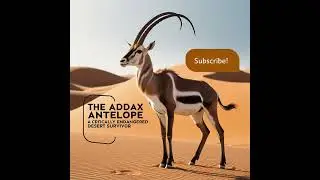 The Addax Antelope A Critically Endangered Desert