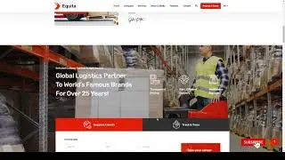 Equita - Logistics Cargo WordPress Theme cargo shipping company Build Website