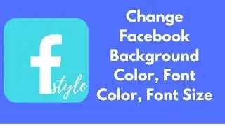 How to change Facebook Background Color and Style Text Color, Font Size