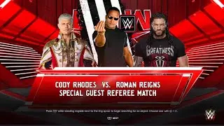 مسابقه داور ویژه با حضور افتخاریه رااااک 😂🔥 special guest referee ( WWE 2k24 )
