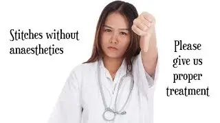 Doctors - PLEASE stop giving self harmers stitches with no anaesthesia