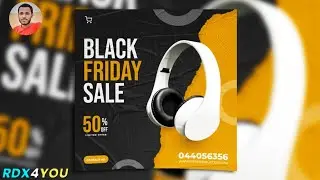 Black Friday Sale Poster Design | Sale Poster Design Photoshop #rdx4you