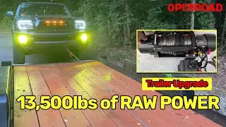 OPENROAD 13,500lbs Winch Install | Panther Series 3S Upgrade on Equipment Trailer