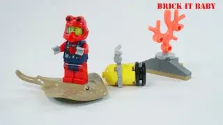 Lego 30370 - Diver - how to build Tutorial