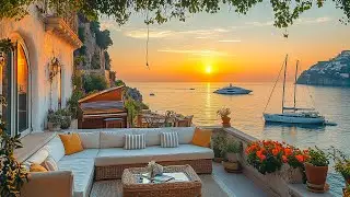 Soothing Sunset Jazz | Calm Jazz Melodies In Vintage European Cabin At Sunset For Working, Relaxing