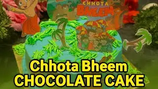 Chota Bheem Chocolate cake.Theme cake. Chocolate coffee cake.Eggless chocolate coffeecake.RinaGupta 