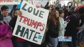 Omaha students hold anti-Trump rallies