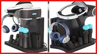 Skywin PSVR Charging Display Stand   Showcase, Cool, Charge, and Display your PS4 VR