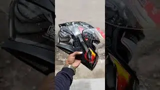 Axor apex venomous black gray |#shorts #bike #modified #axorhelmets
