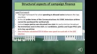 US Politics Political Parties Revision Video 13: Comparing Campaign finance