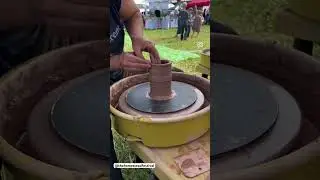 People are mesmerized by throwing, as they should be. #stoneborn #stonebornpottery #potterywheel
