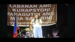 Ms. Joie  Cruz nagsalita sa rally laban sa korapsyon october 12, 2025