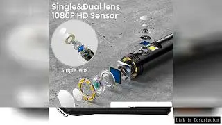 4.3'' IPS Screen Industrial Endoscope 8mm Single Dual Camera Split Design Rigid Cable IP67 Borescope